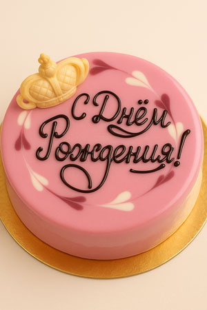 Поздравительная надпись на торт