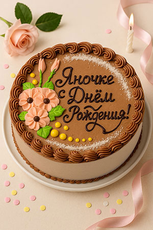 Торты с поздравлением и надписью